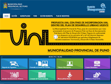 Tablet Screenshot of munipuno.gob.pe